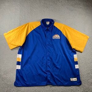 Vtg NBA Hardwood Classics Warm Up Shirt 4XL Denver Nuggets Rainbow Skyline Baggy